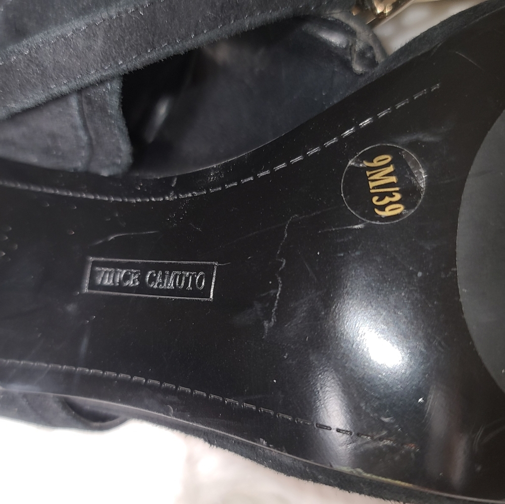 Black Vince Camuto Black Sandal sz 9M - Picture 4 of 7
